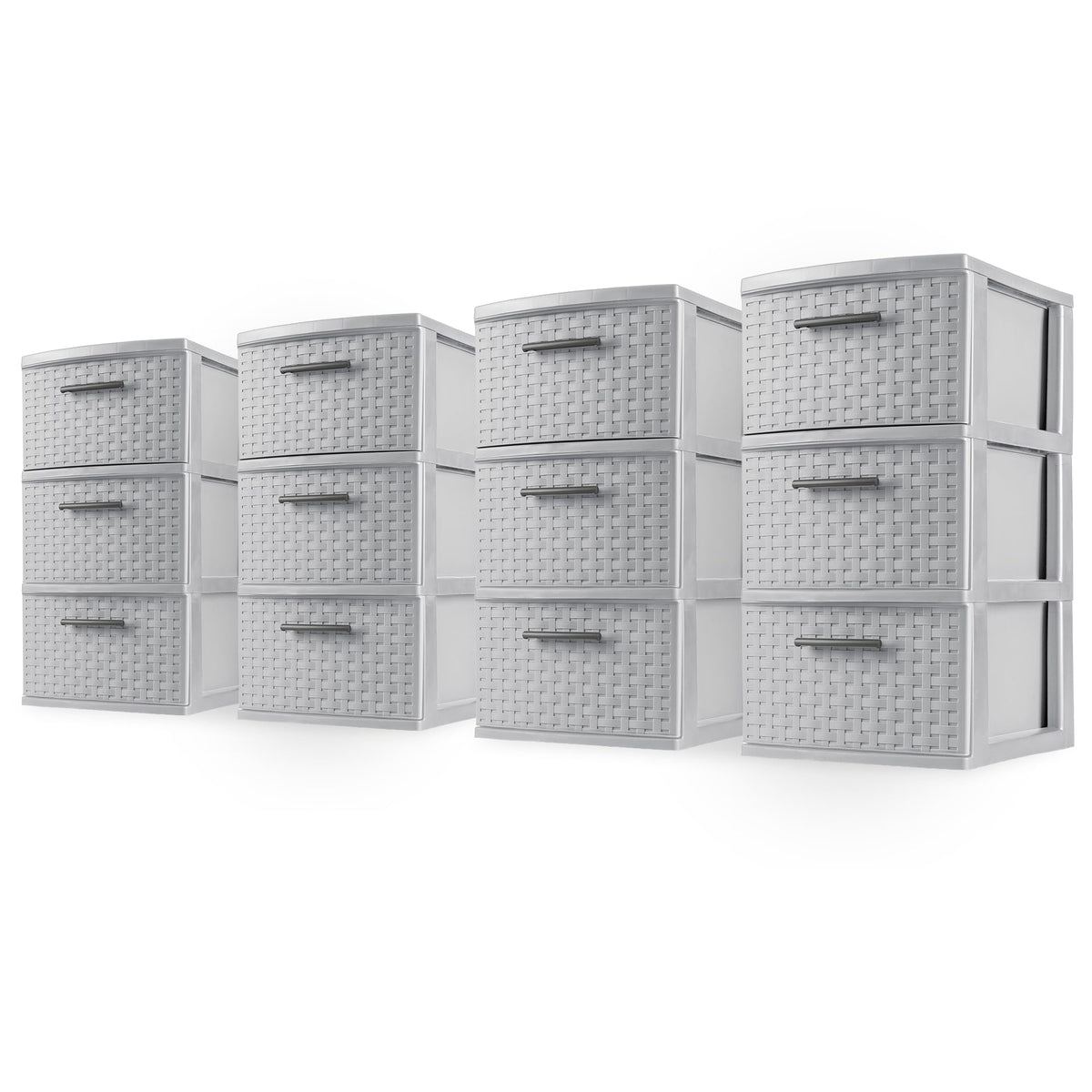 3-Drawer Storage Tower Unit 4-Pack X3135
