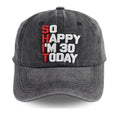 Adjustable Washed Embroidered Vintage Cotton Baseball Cap X30354
