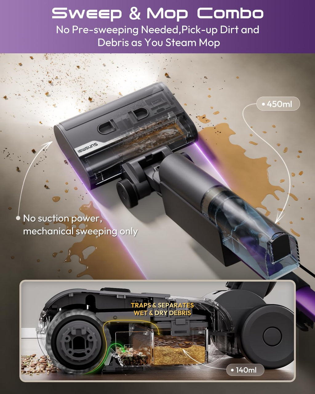 Lightweight 4-in-1 Steam Mop U4300