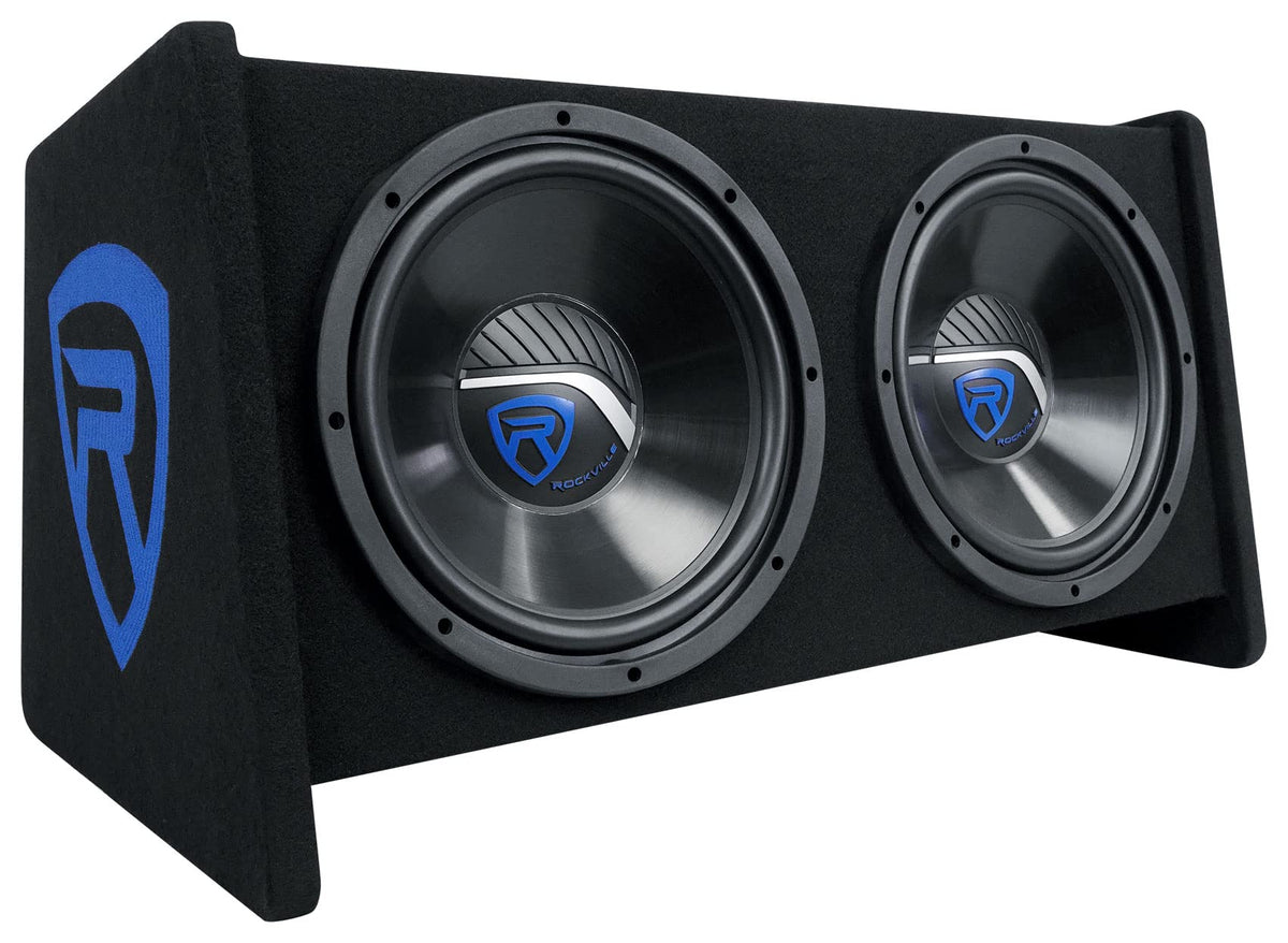 Dual 12" Car Audio Subwoofers Vented Enclosure D6226