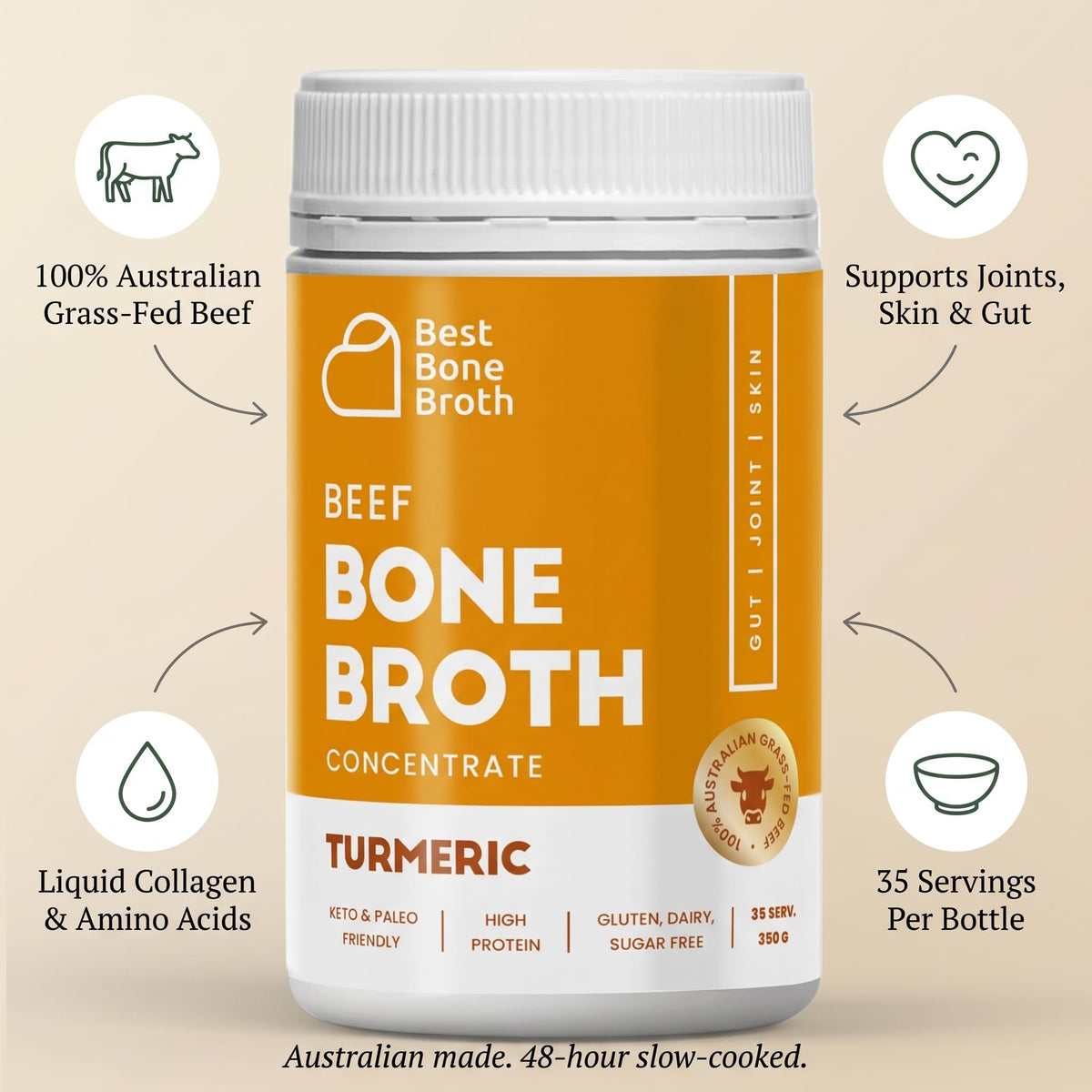 Grass Fed Beef Bone Broth Concentrate C636