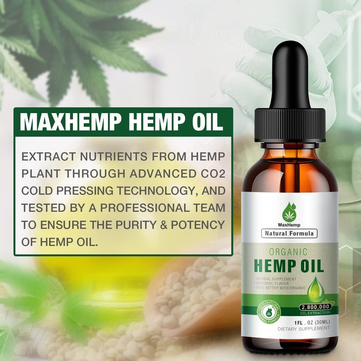 Organic Hemp Oil Tincture J674