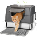 Stainless Steel Litter Box with Lid J7453