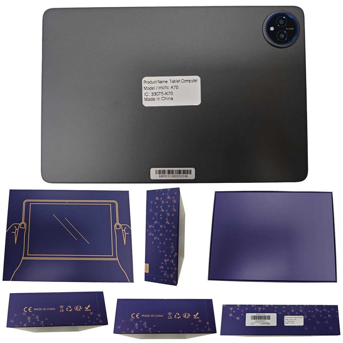 10 Inch Android 15 Tablet with Keyboard M967450