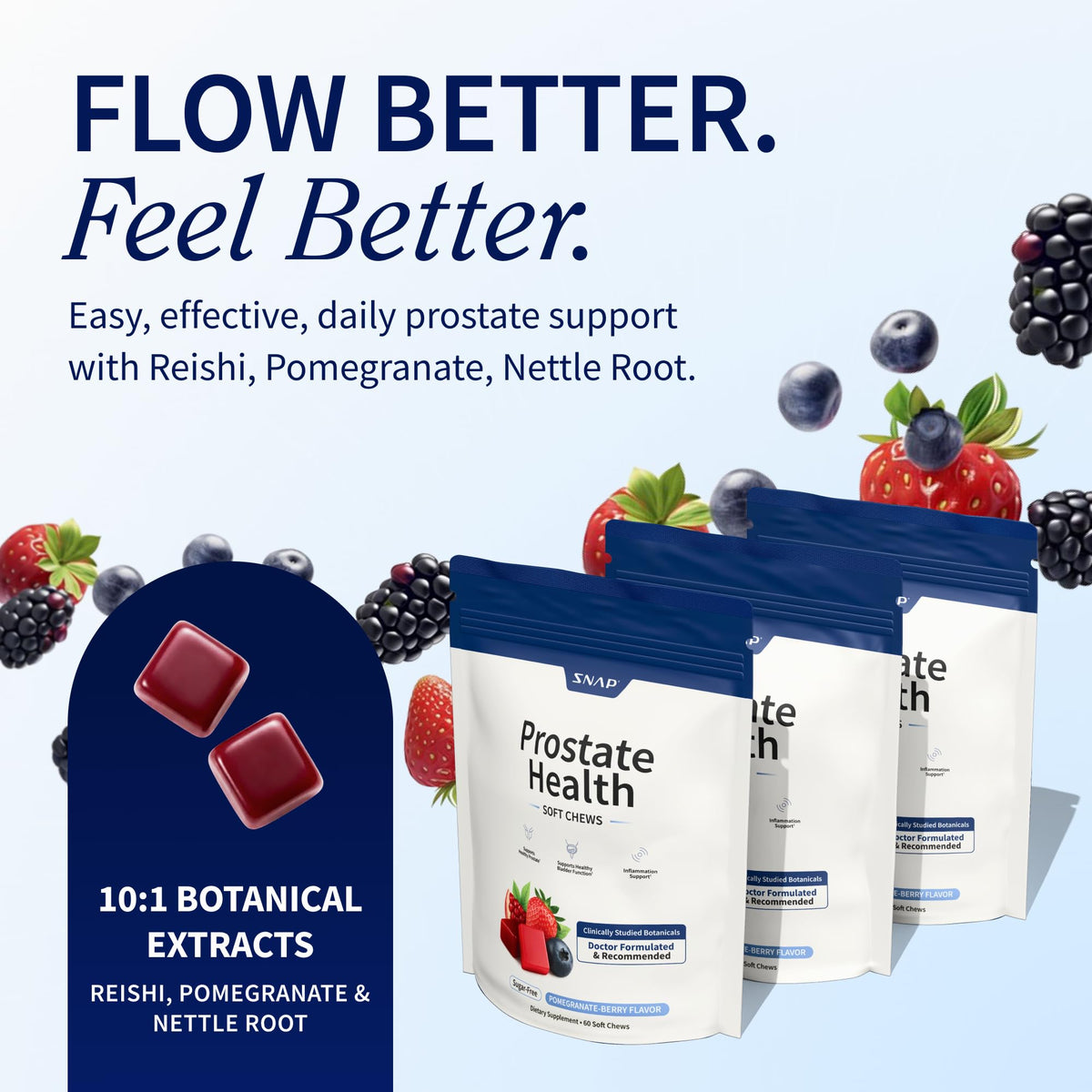 Beet Root Gummies + Prostate Health Soft Chew Y435176