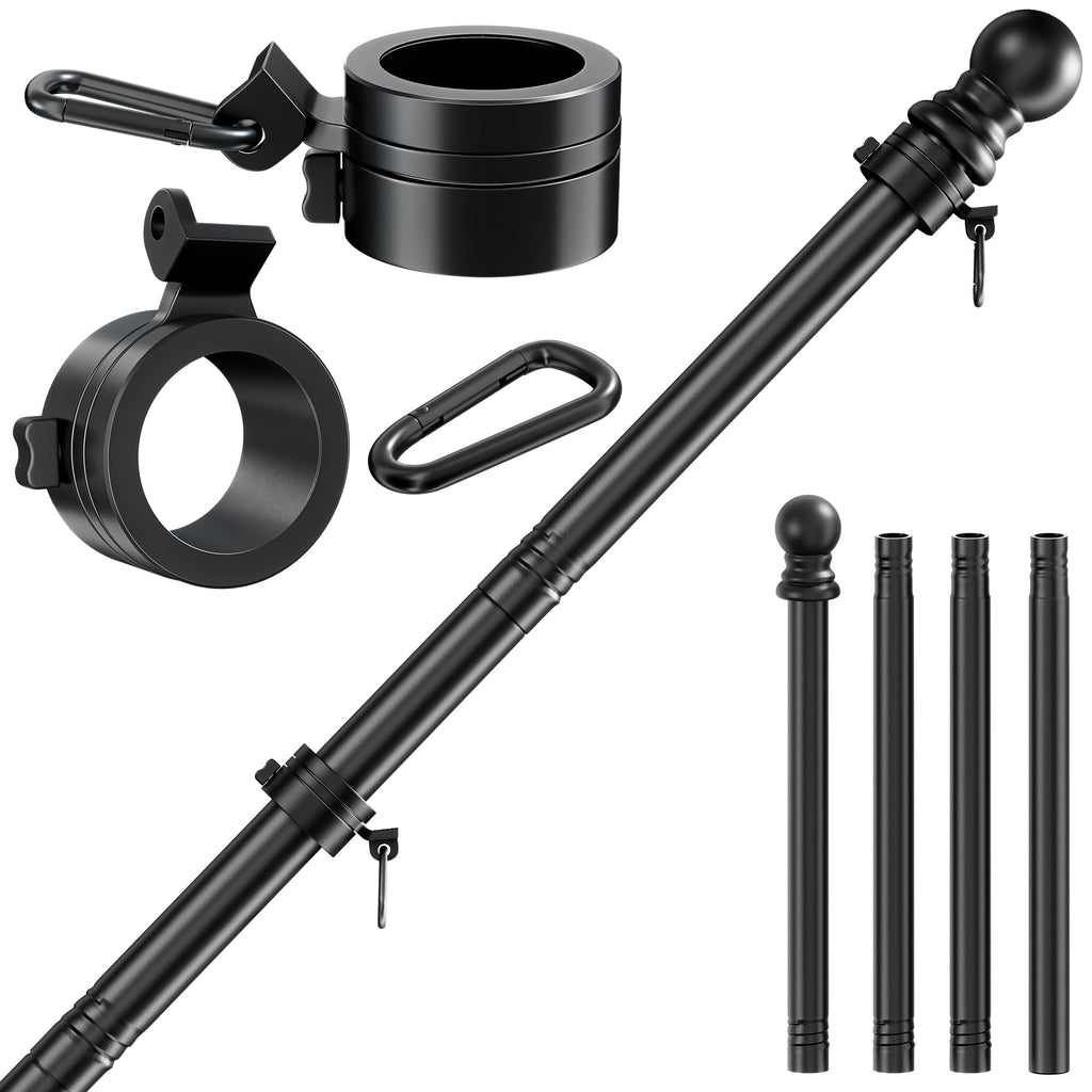 Black 5FT Aluminum Flag Pole D718719