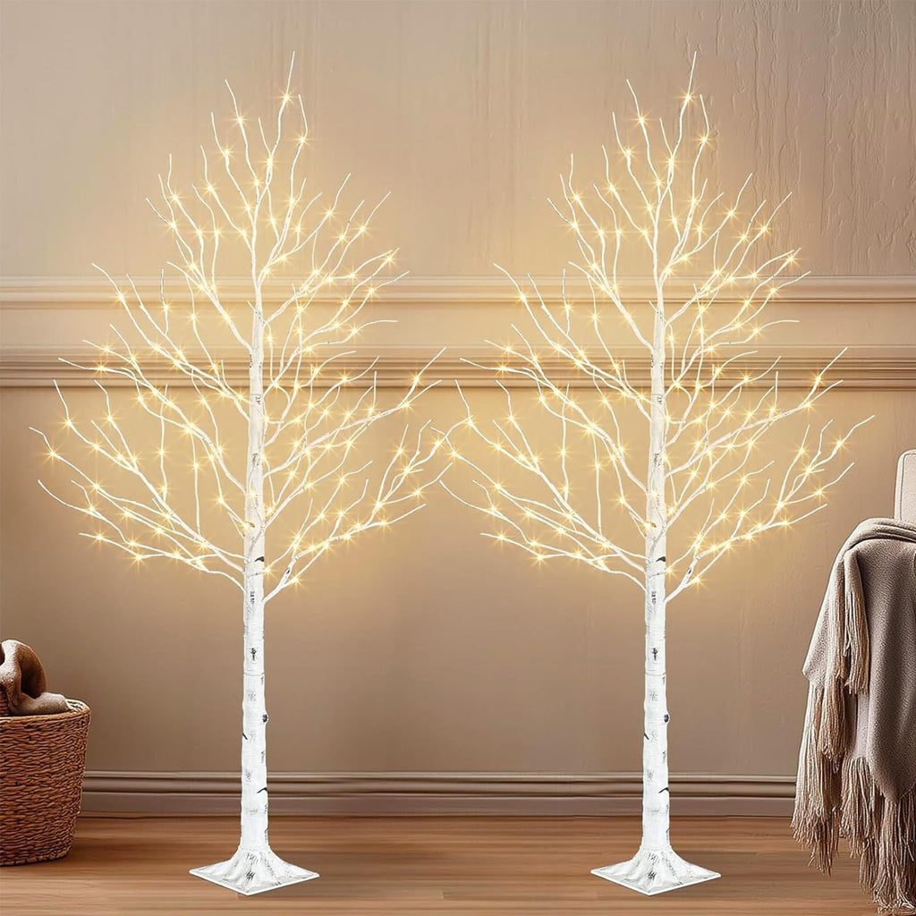 6ft Lighted Birch Tree J877510