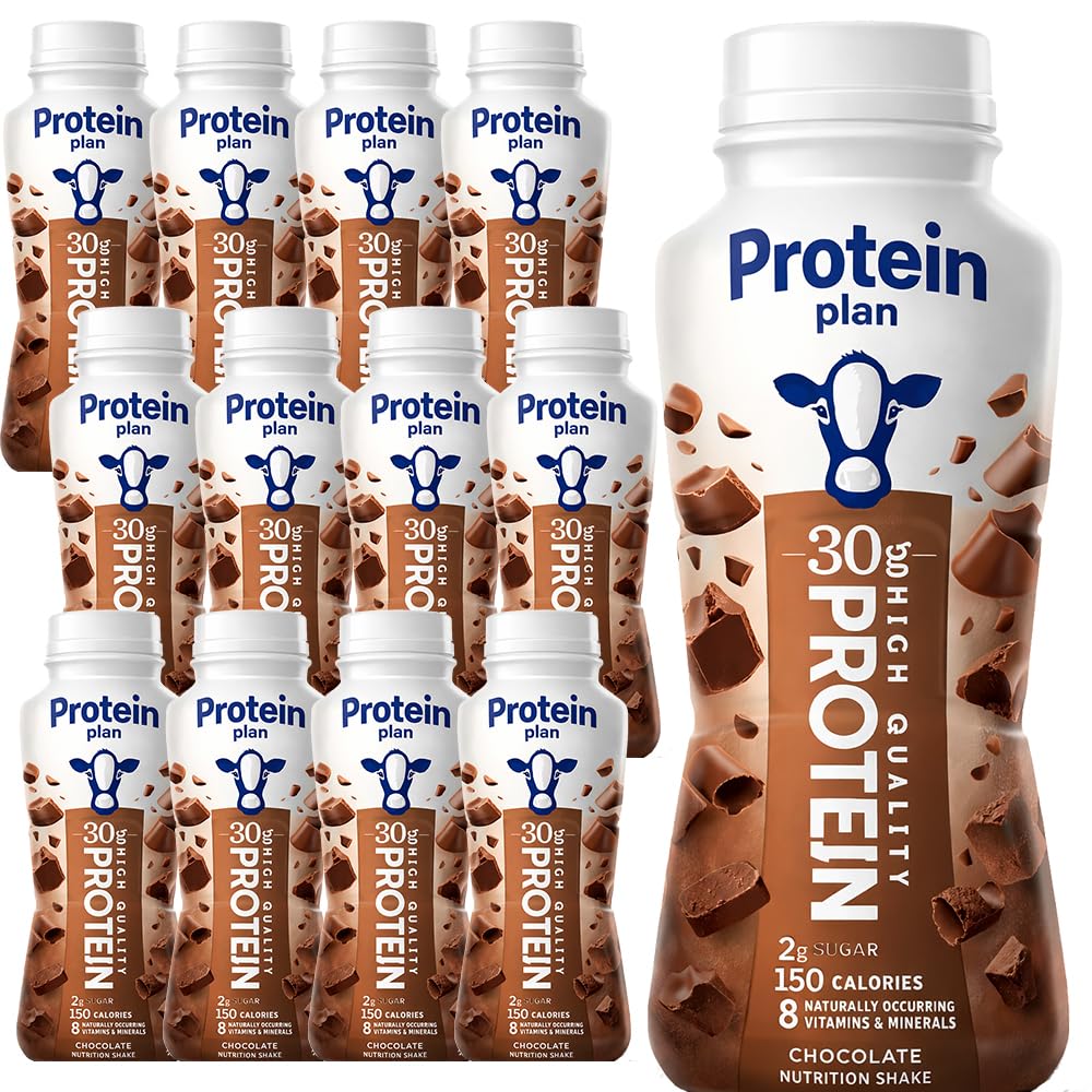 Chocolate High Protein Shake 30g Protein 12 Pack Bottles M779854