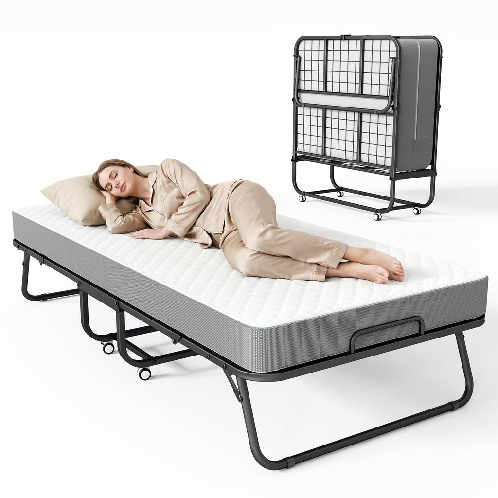 75" x 31" Folding Bed with 5" Memory Foam Mattress K447211