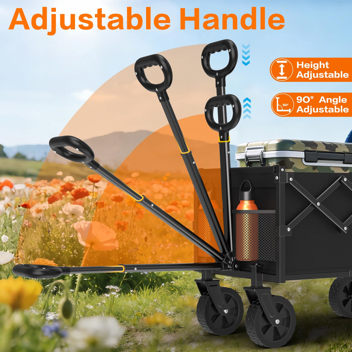 Foldable Heavy Duty Wagon with Wheels P135