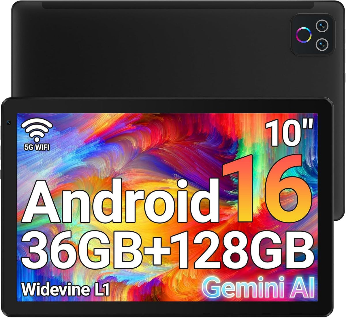 10.1" Android 16 Tablet Octa-core 36GB+128GB Dual Camera H601939