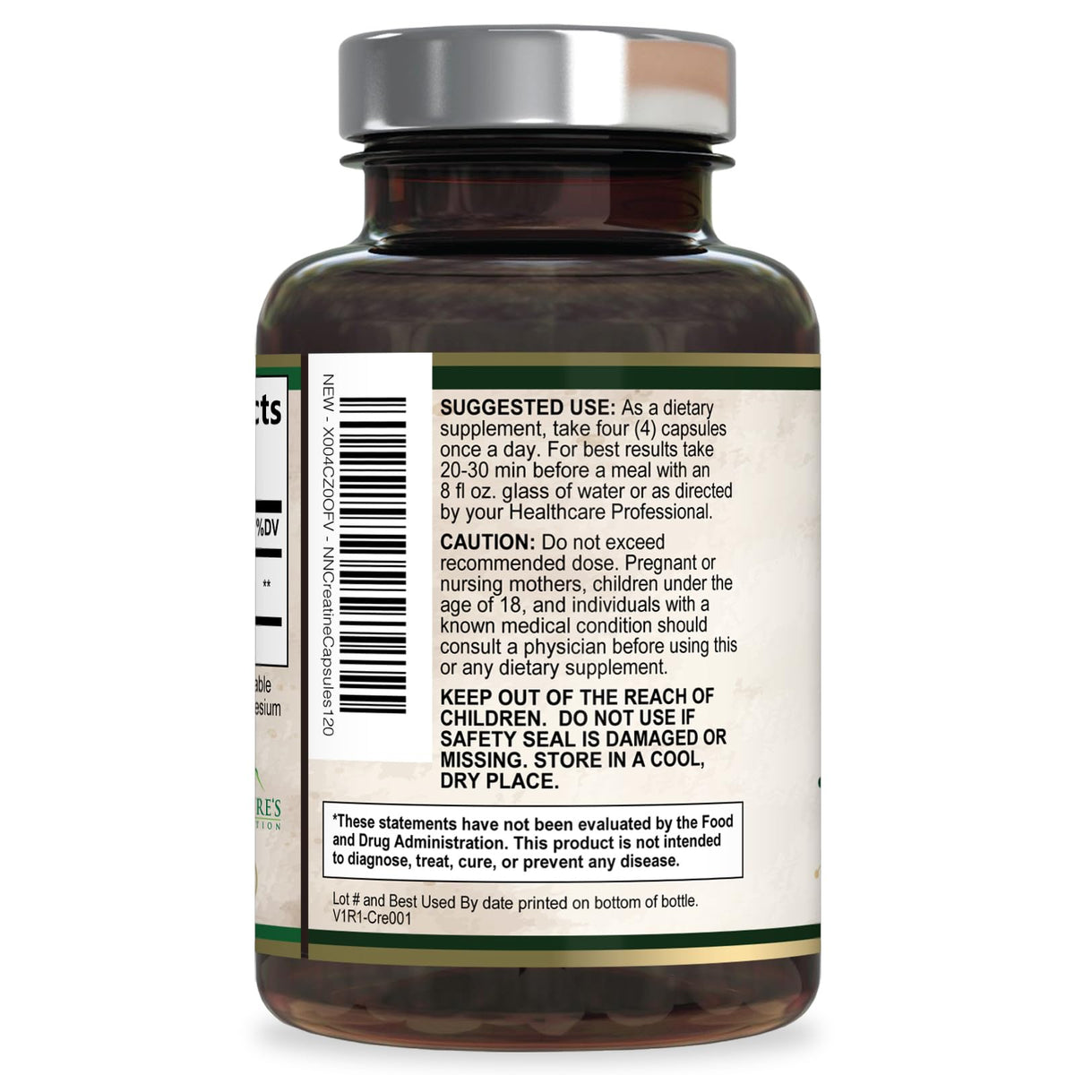 Micronized Creatine Monohydrate 3000mg 120 Capsules R30182
