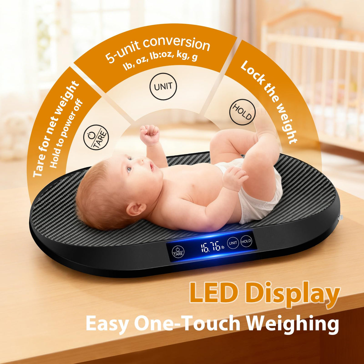 88lb Baby Scale with 60" Tape W16951