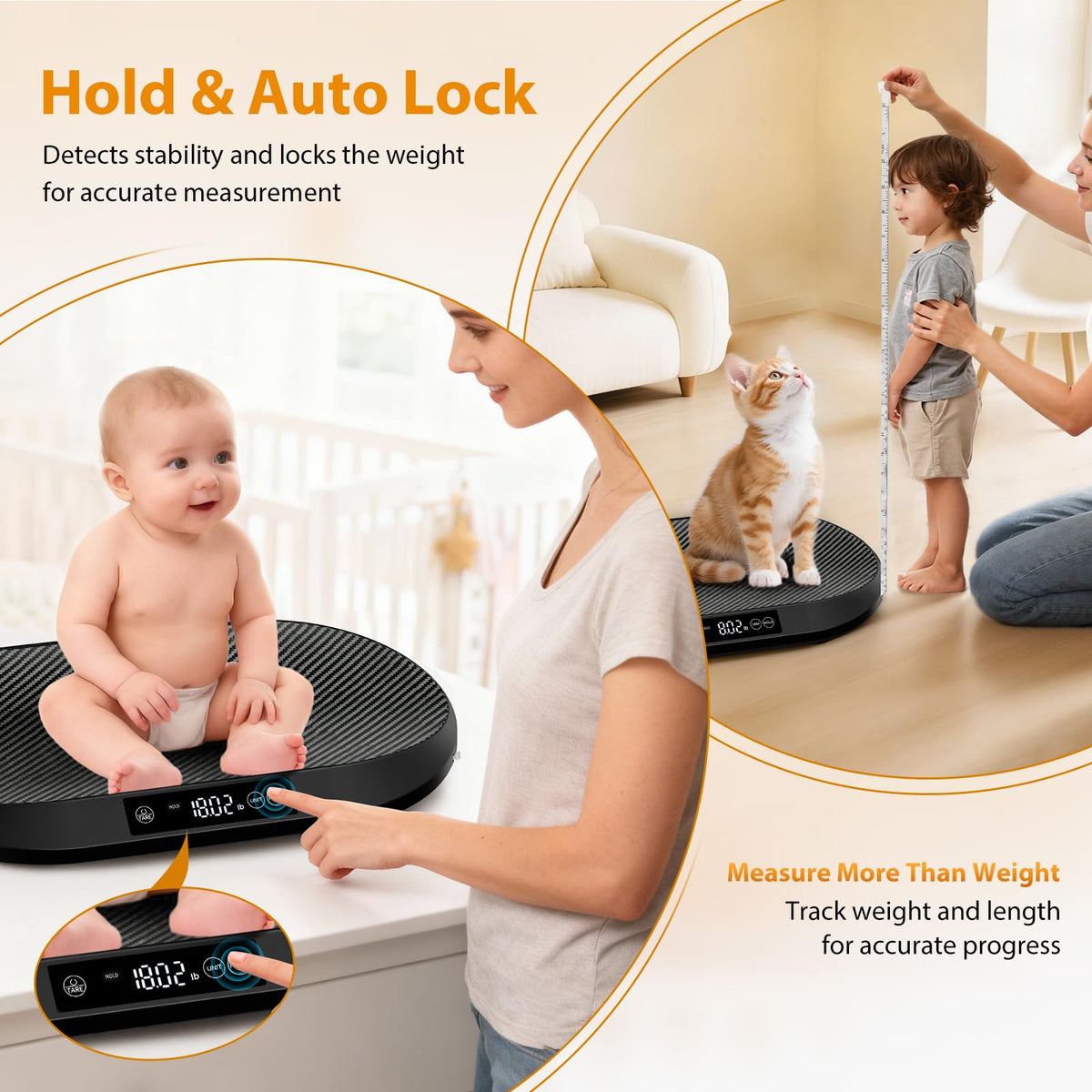 88lb Baby Scale with 60" Tape W16951