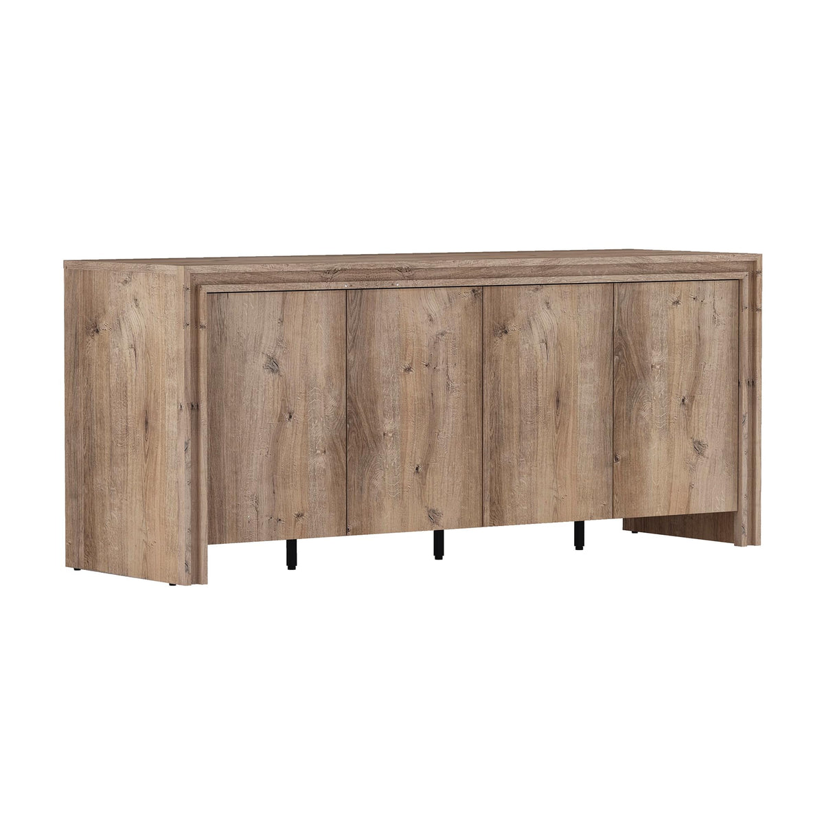 Brown 4-Door Wood Grain Sideboard C5061