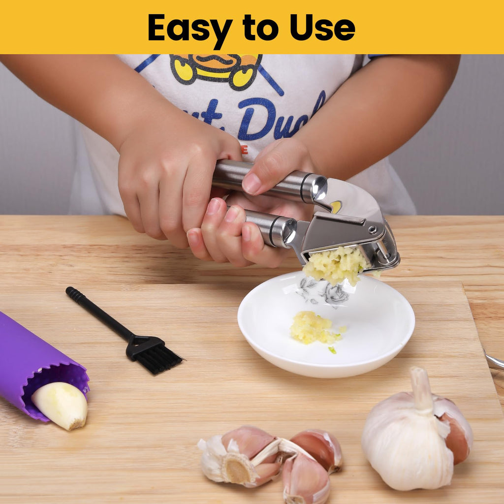 Stainless Steel Garlic Press Mincer F761283