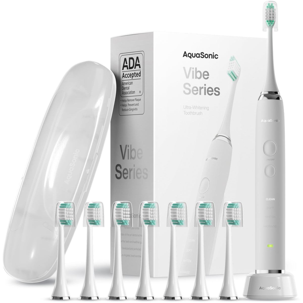 Electric Toothbrush with 8 Brush Heads & Travel Case C105