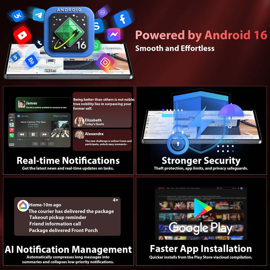 10 Inch Android Tablet with Keyboard K6070
