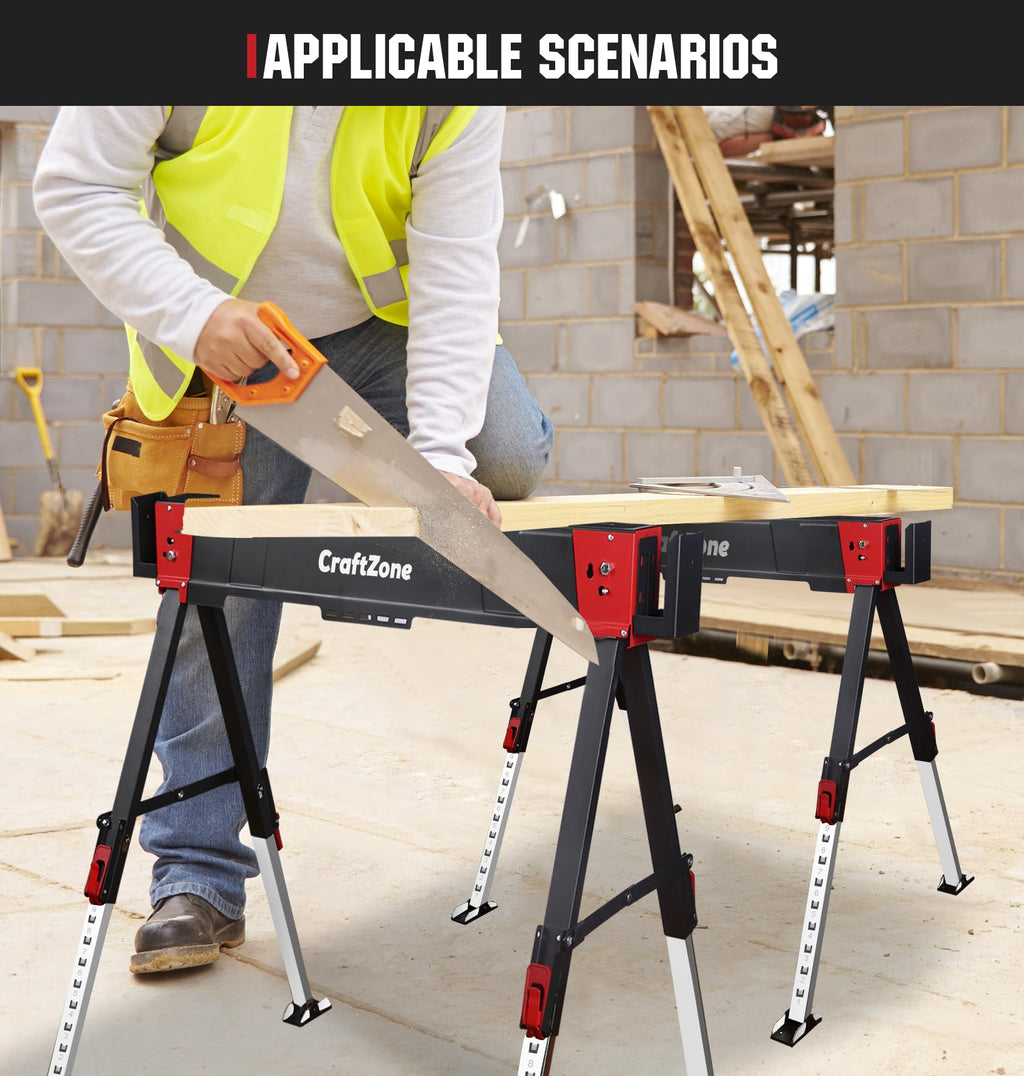 Folding Heavy Duty 2 Pack Saw Horses A2085
