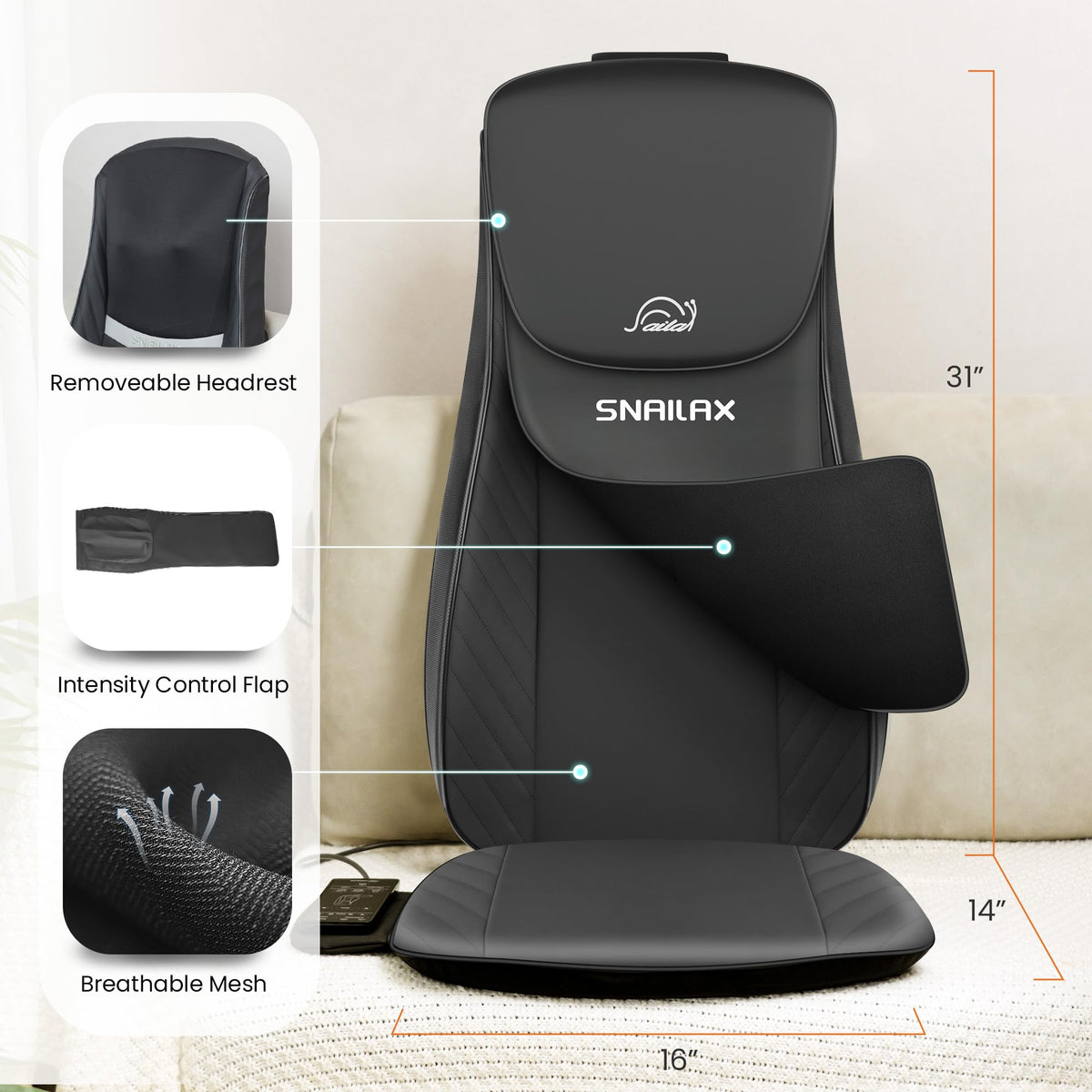 Shiatsu Neck Back Massager with Heat A5562