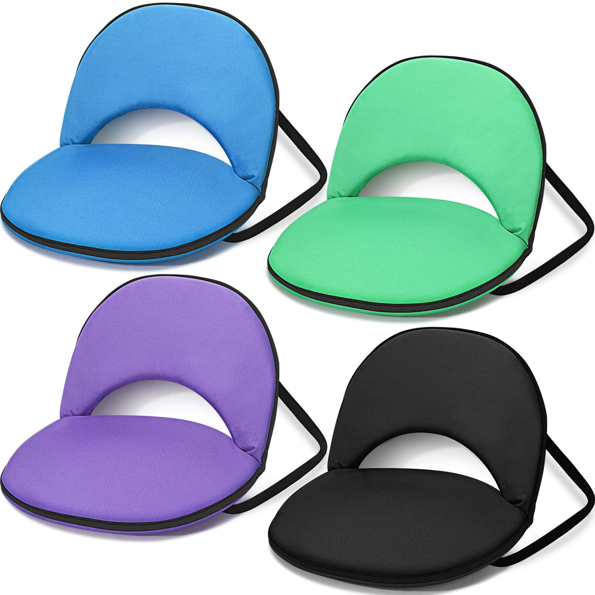 4 Pcs Stadium Seats with Back Support O94383
