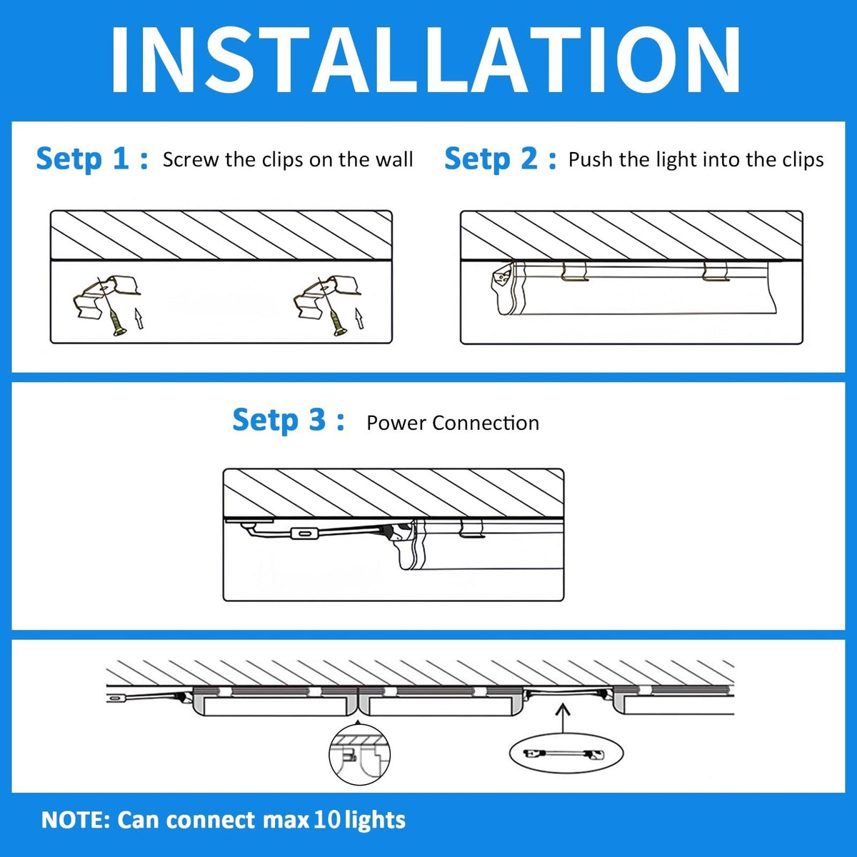 2FT 25W 3750LM 6500K Linkable LED Shop Light S30424