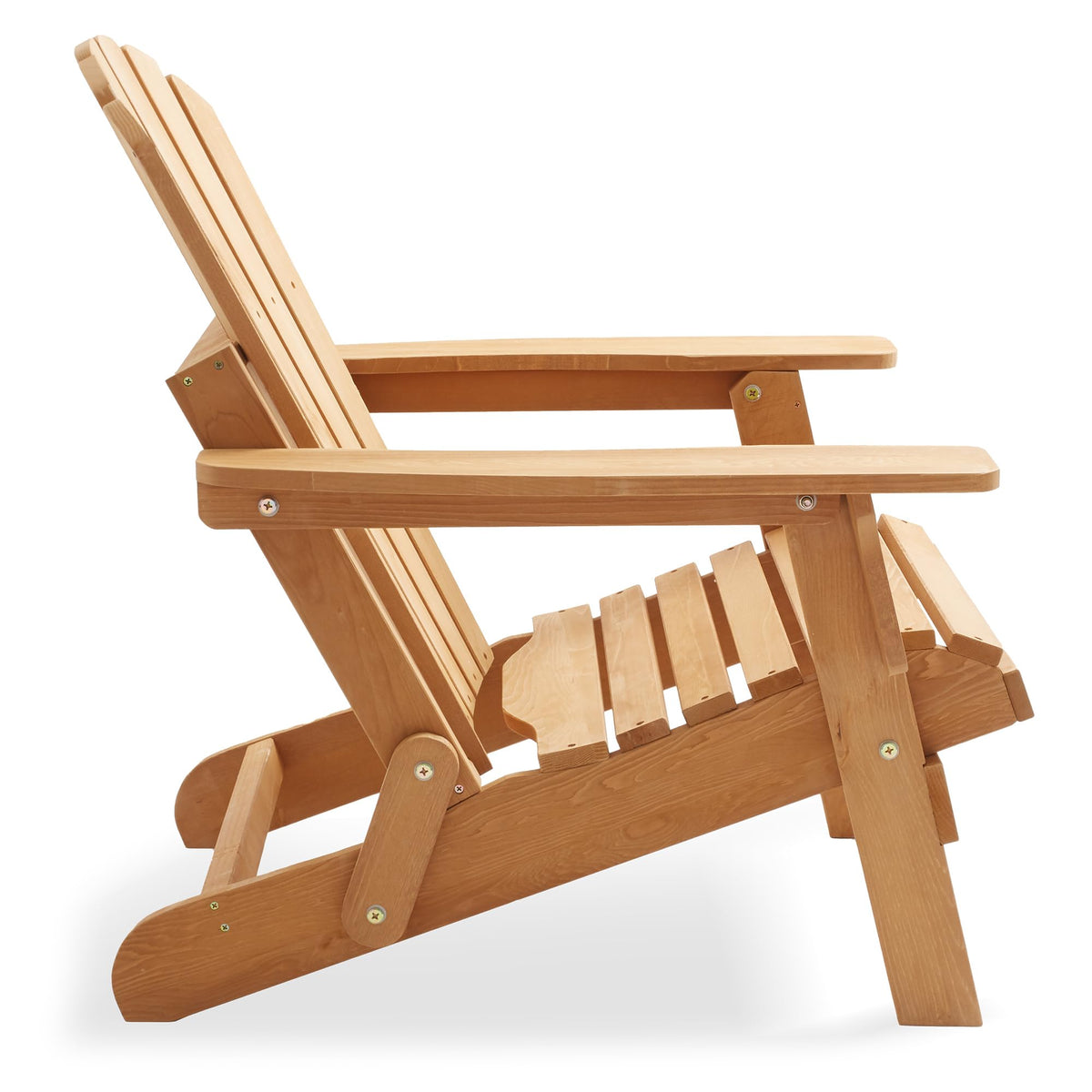 Oversized Folding Adirondack Chair Set of 2 Cedar Wood Z800383