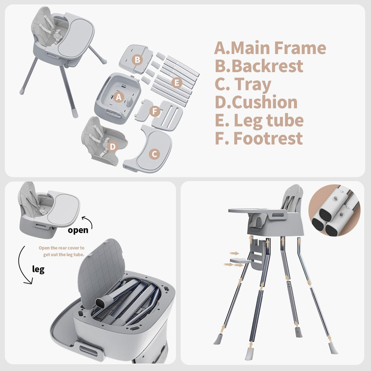3in1 Baby Highchair X73294