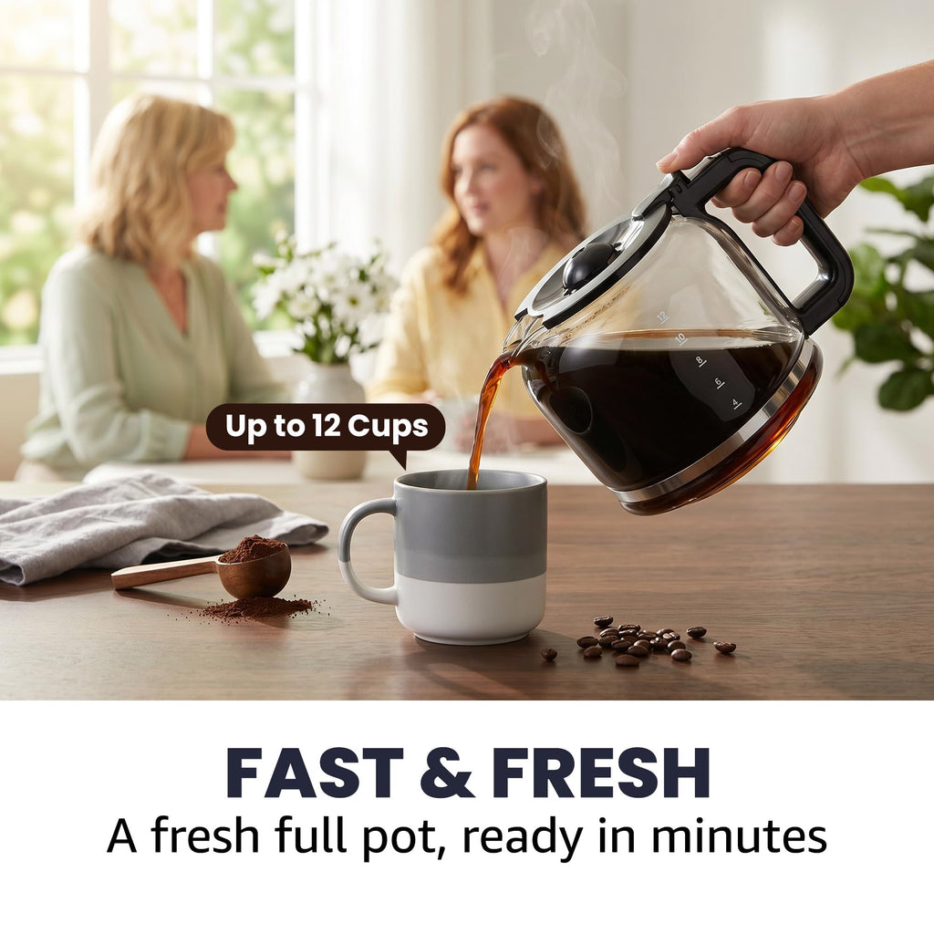 12-Cup Programmable Drip Coffee Maker Y389889