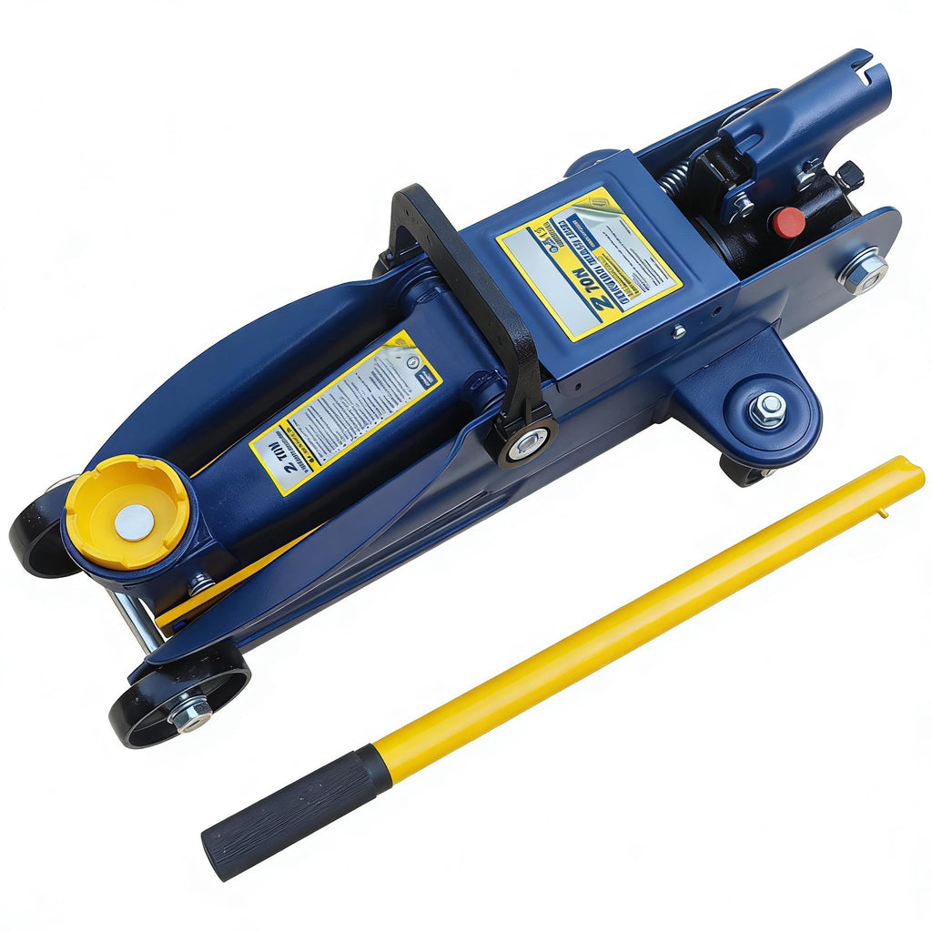 2 Ton Low Profile Hydraulic Floor Jack, 4000 lbs Capacity Steel Trolley Jack, Blue L123923
