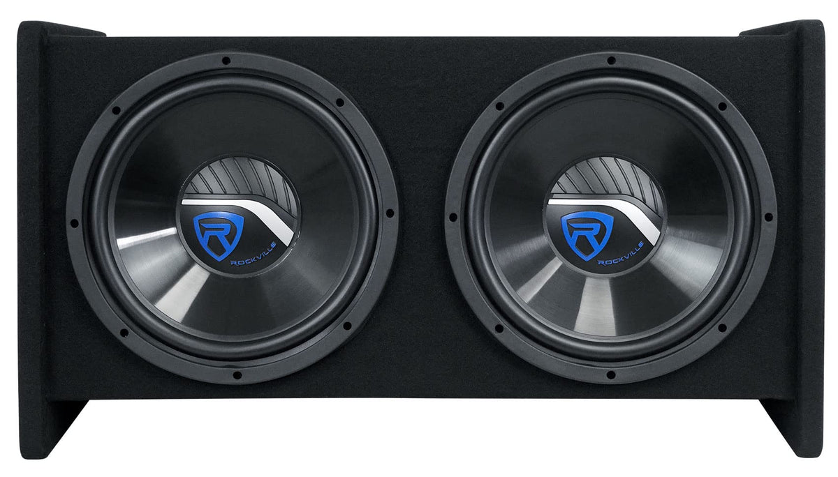 Dual 12" Car Audio Subwoofers Vented Enclosure D6226