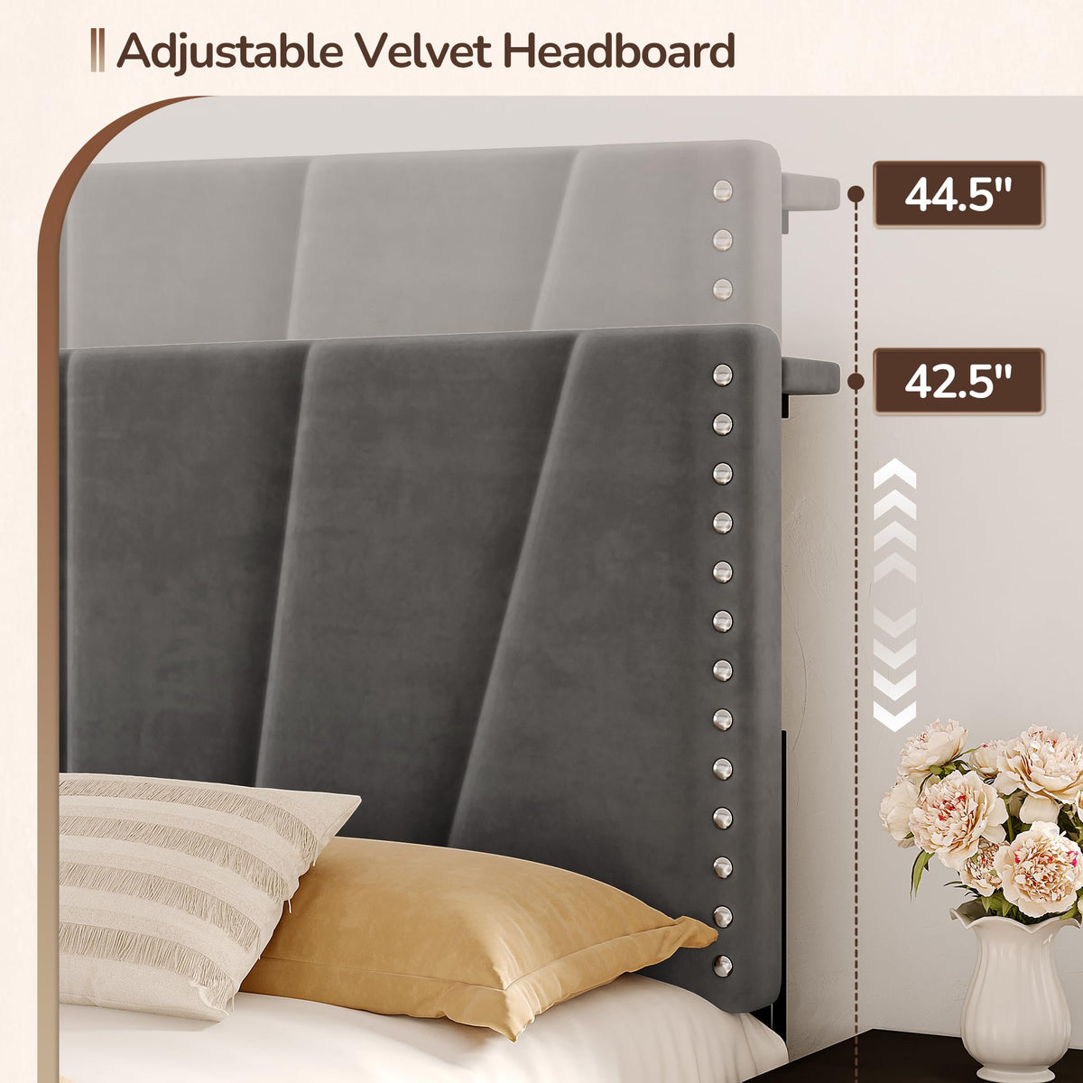 Twin Bed Frame with LED Lights & USB Y731495