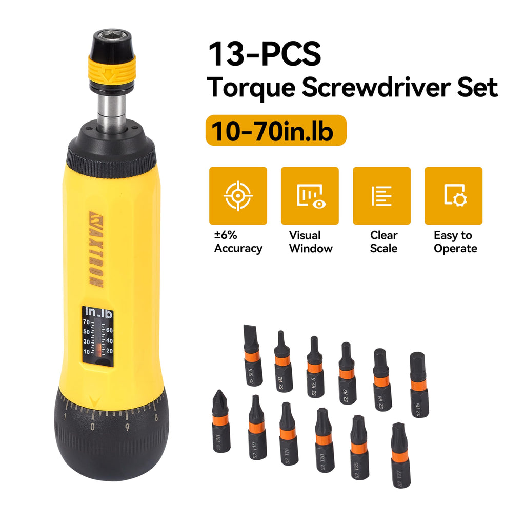 Torque Screwdriver Set 13-Piece 1/4" Drive R855560