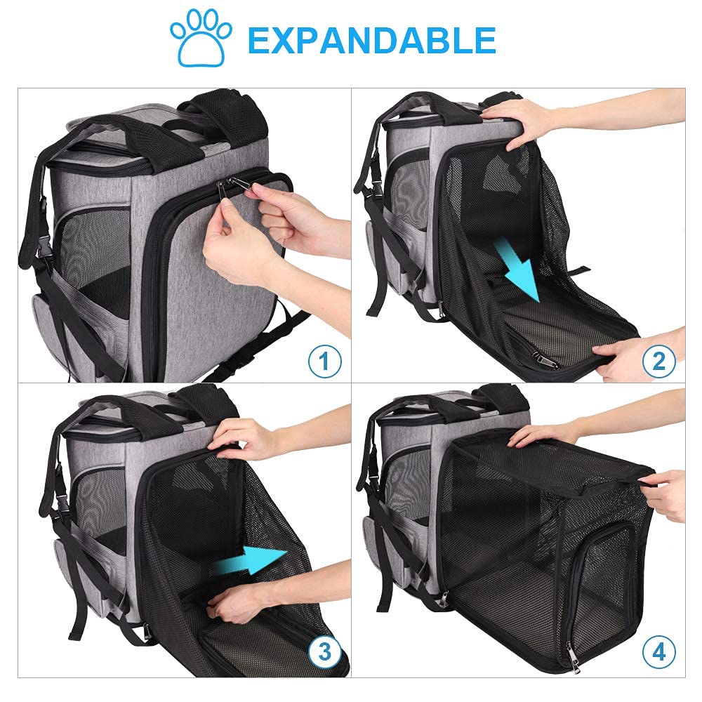 Expandable Breathable Mesh Pet Carrier Backpack Z132