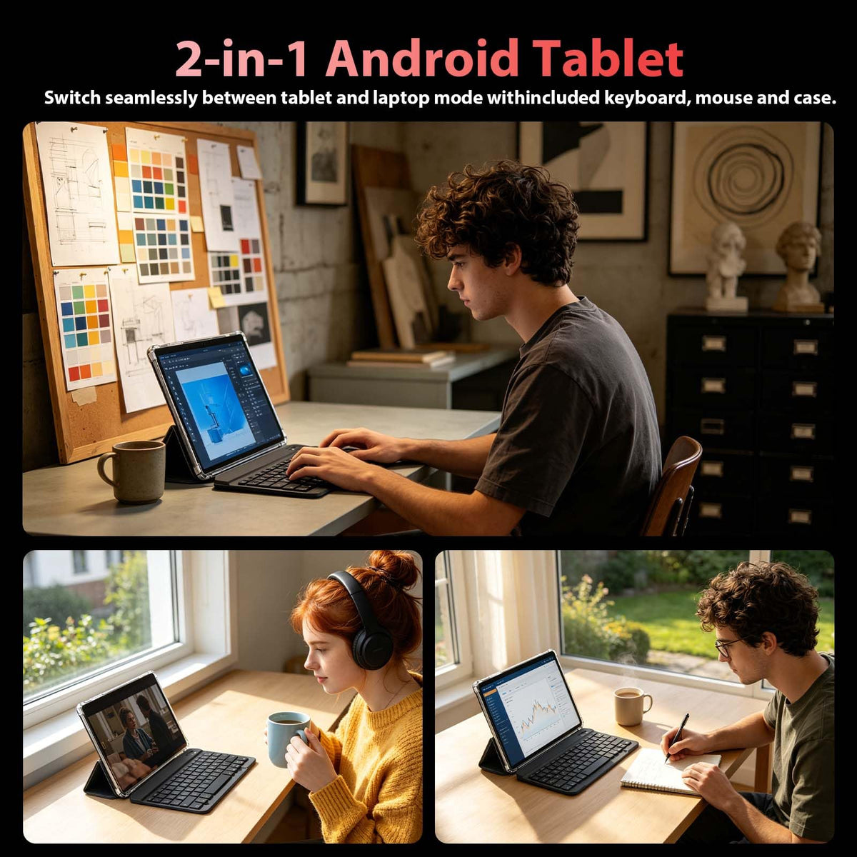 10 Inch Android Tablet with Keyboard K6070