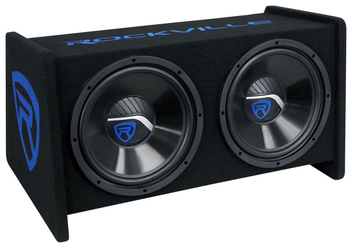 Dual 12" Car Audio Subwoofers Vented Enclosure D6226