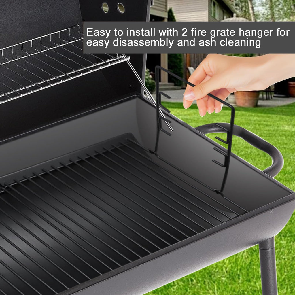 Adjustable Ash Pan Drip Pan with 2pcs Grate Hangers G329