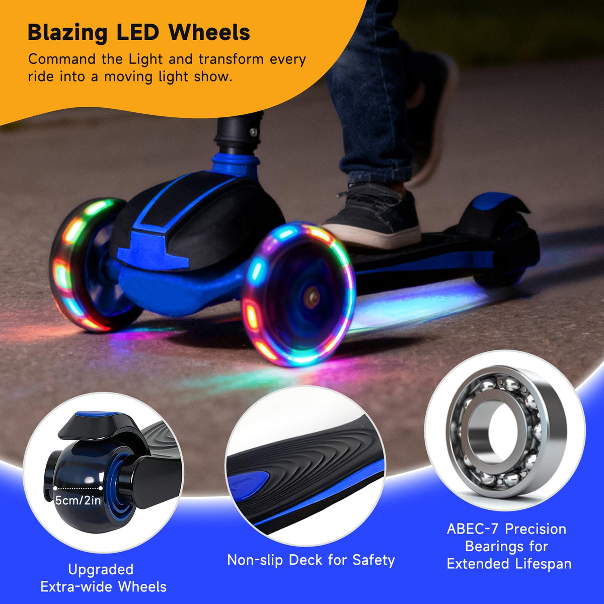 Kids 3-Wheel Foldable Kick Scooter J916