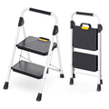 2 Step Folding Step Stool White L836909