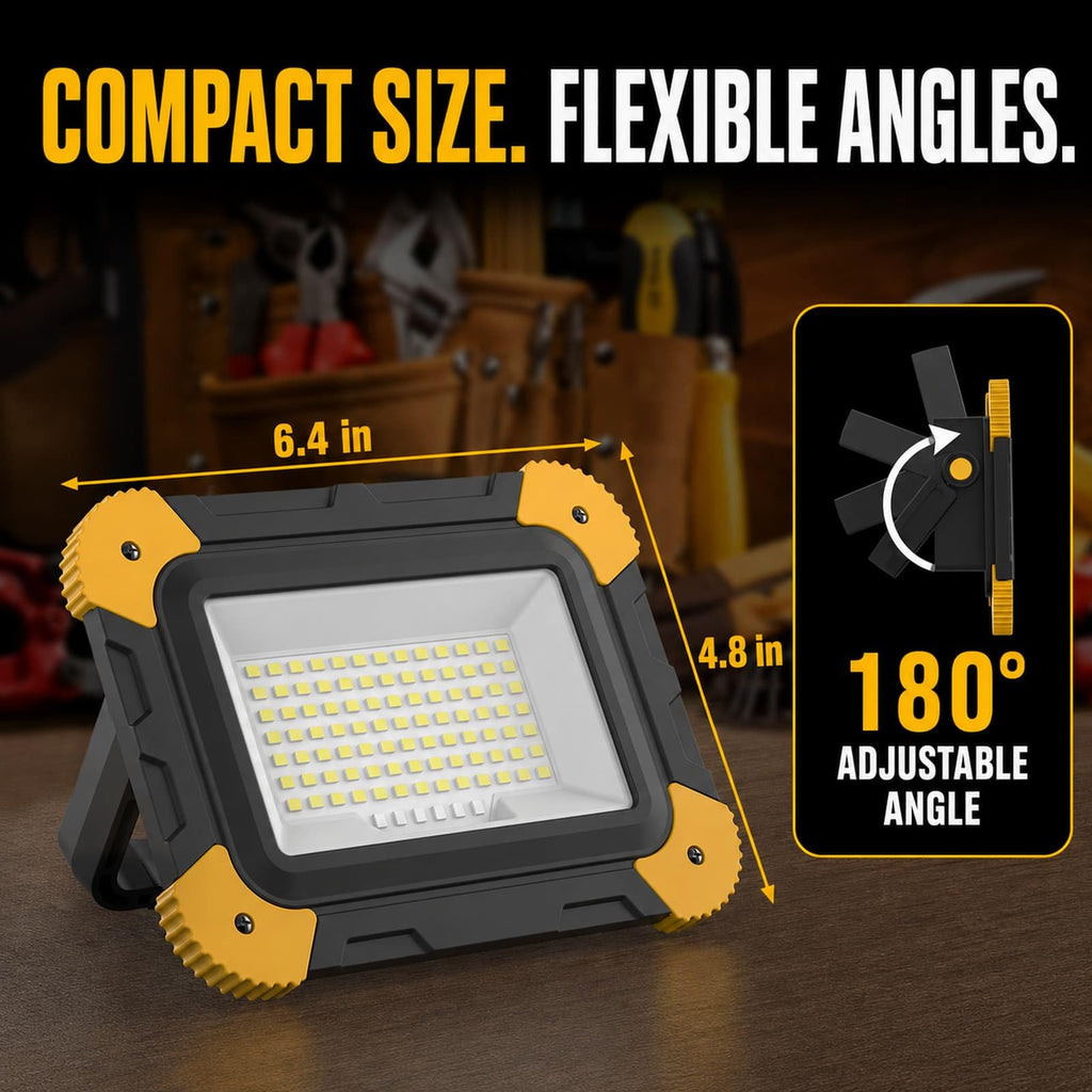 2-Pack Magnetic LED Work Lights USB Rechargeable 40W S332