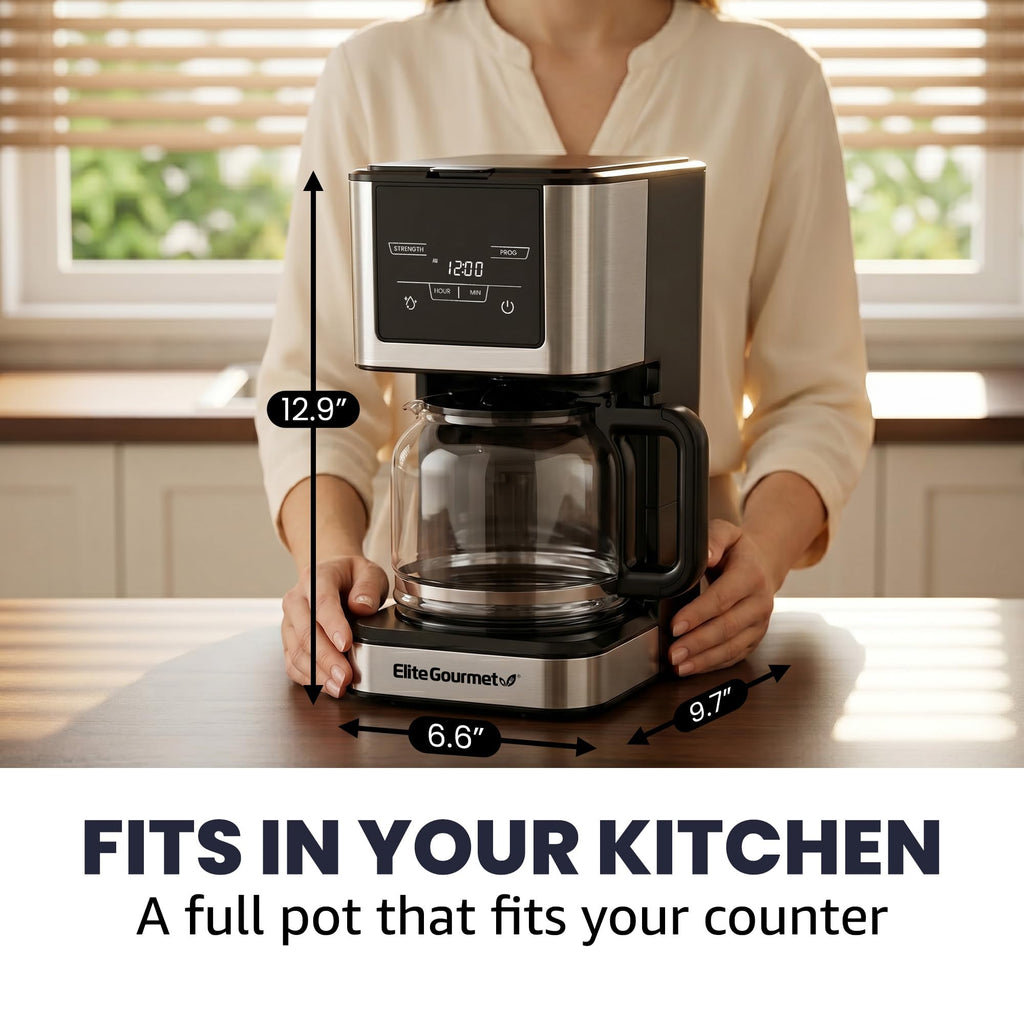 12-Cup Programmable Drip Coffee Maker Y389889