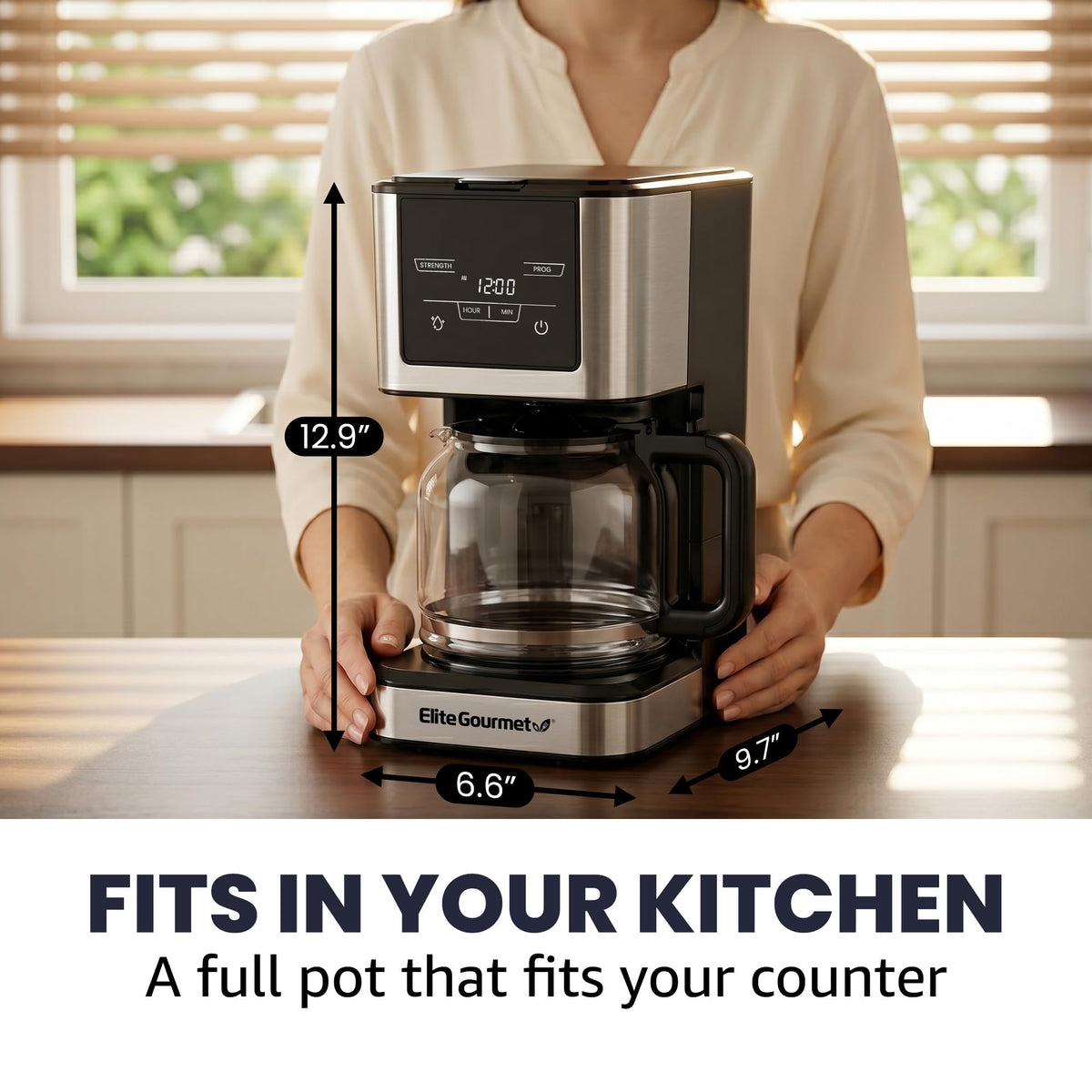 12-Cup Programmable Drip Coffee Maker Y389889