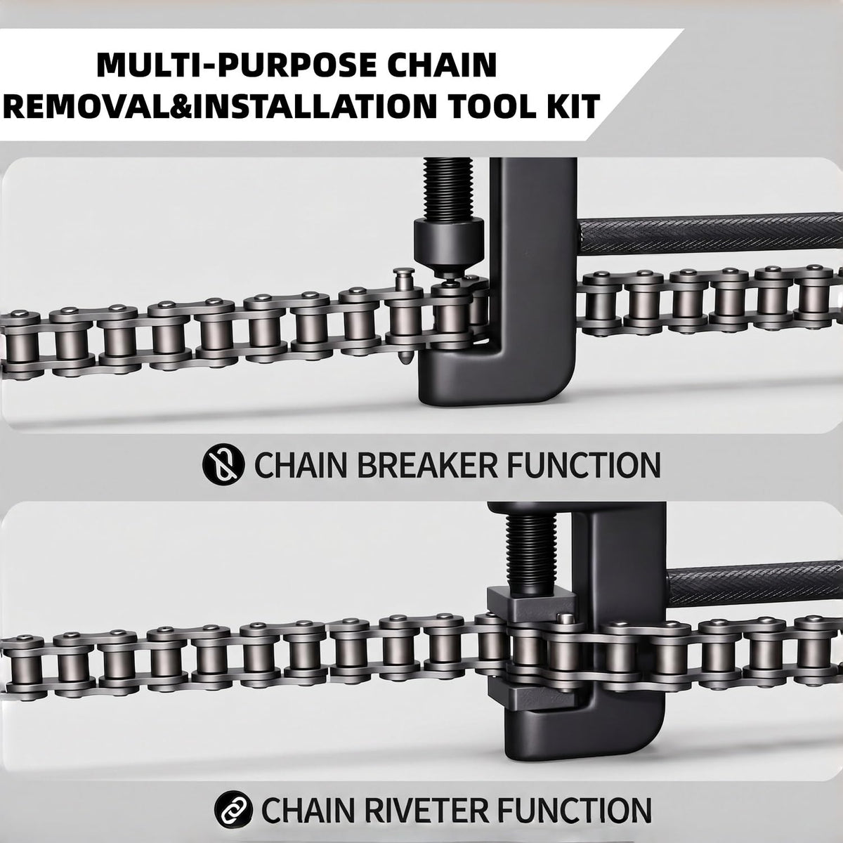 13 Pc Motorcycle Chain Breaker Rivet Tool Kit C495