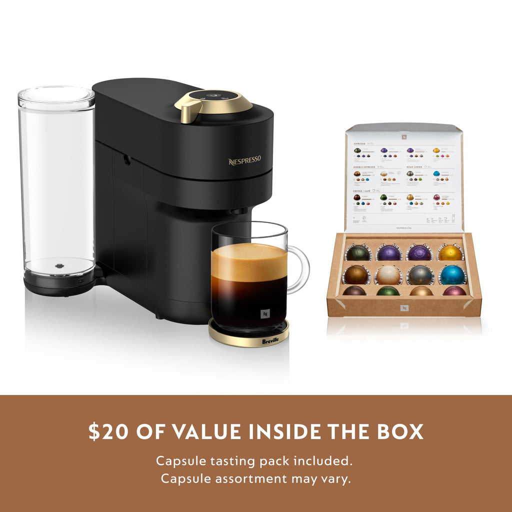 Matte Black Gold Coffee and Espresso Maker Q30624