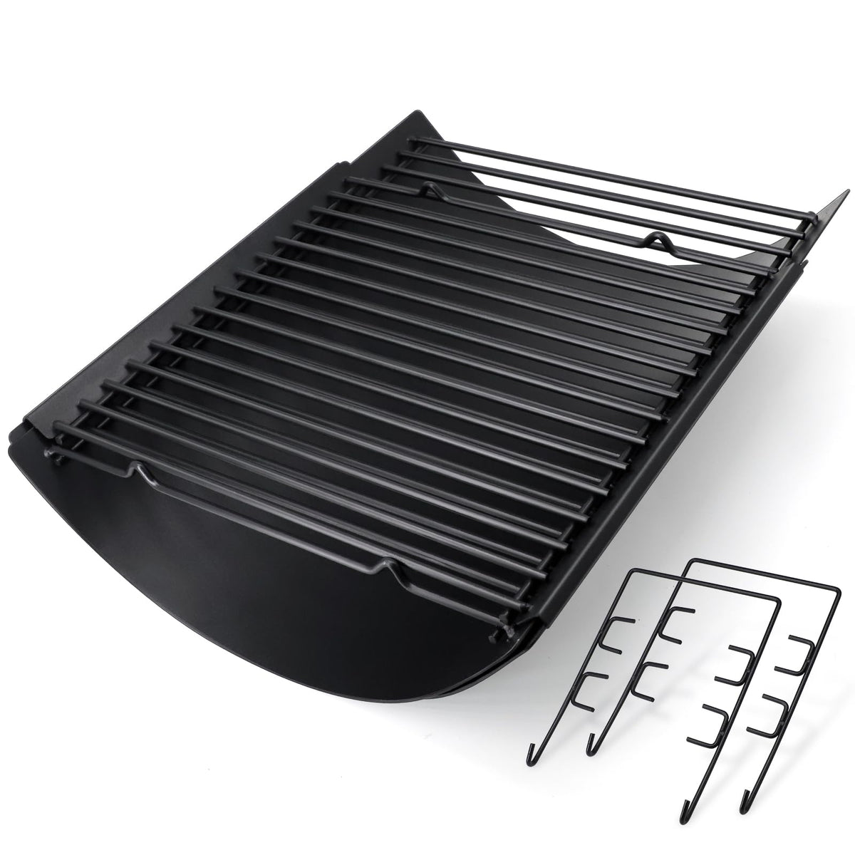 Adjustable Ash Pan Drip Pan with 2pcs Grate Hangers G329