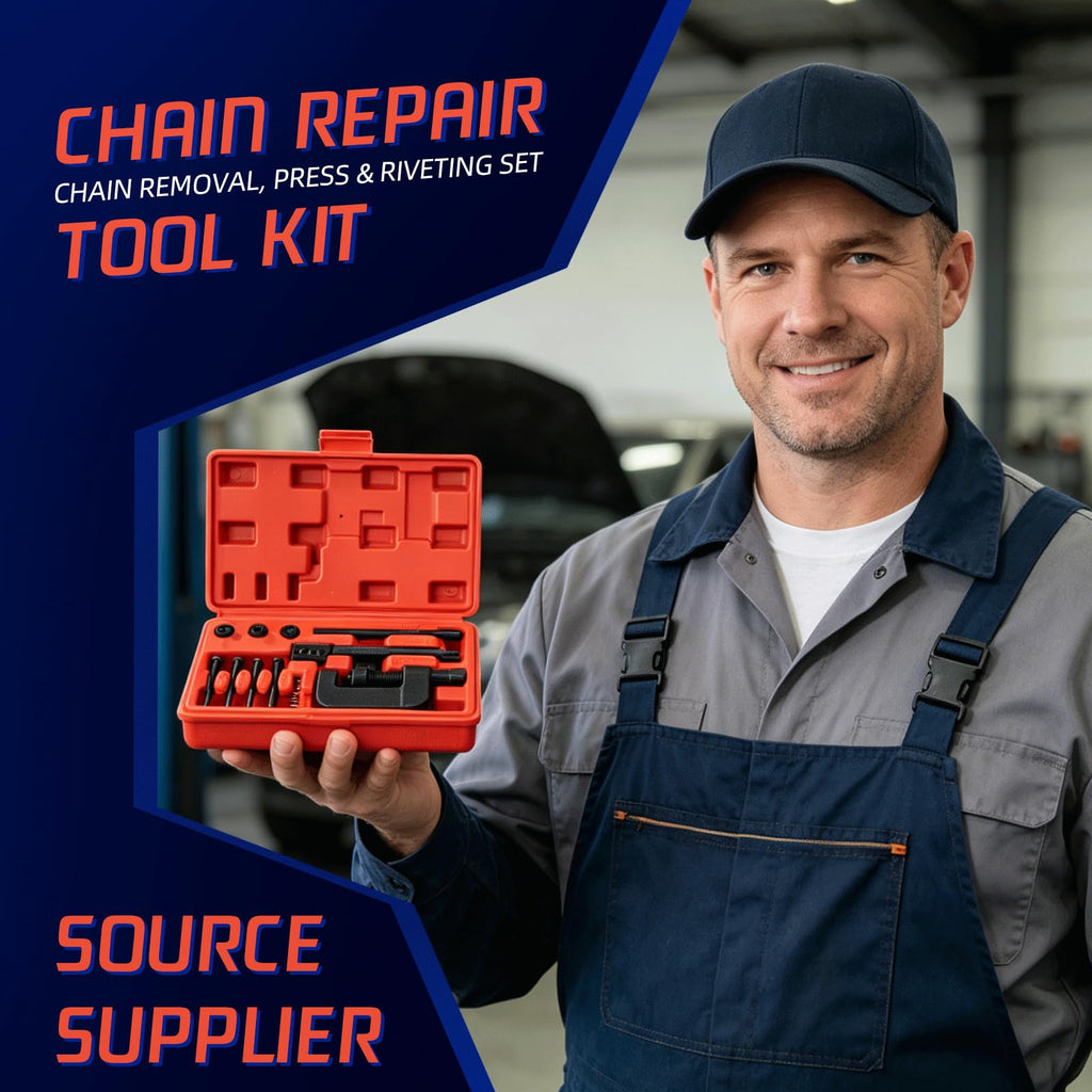 13PCS Motorcycle Chain Breaker Kit with Storage Case S7741