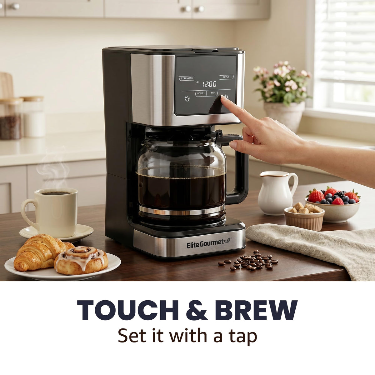 12-Cup Programmable Drip Coffee Maker Y389889