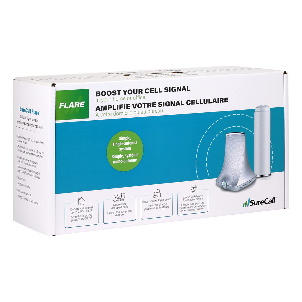 Cell Signal Booster up to 2500 sq ft 5G/4G LTE Multi-User All Carrier T951161