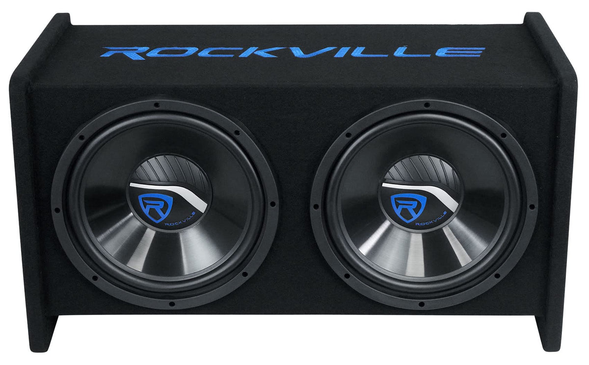 Dual 12" Car Audio Subwoofers Vented Enclosure D6226