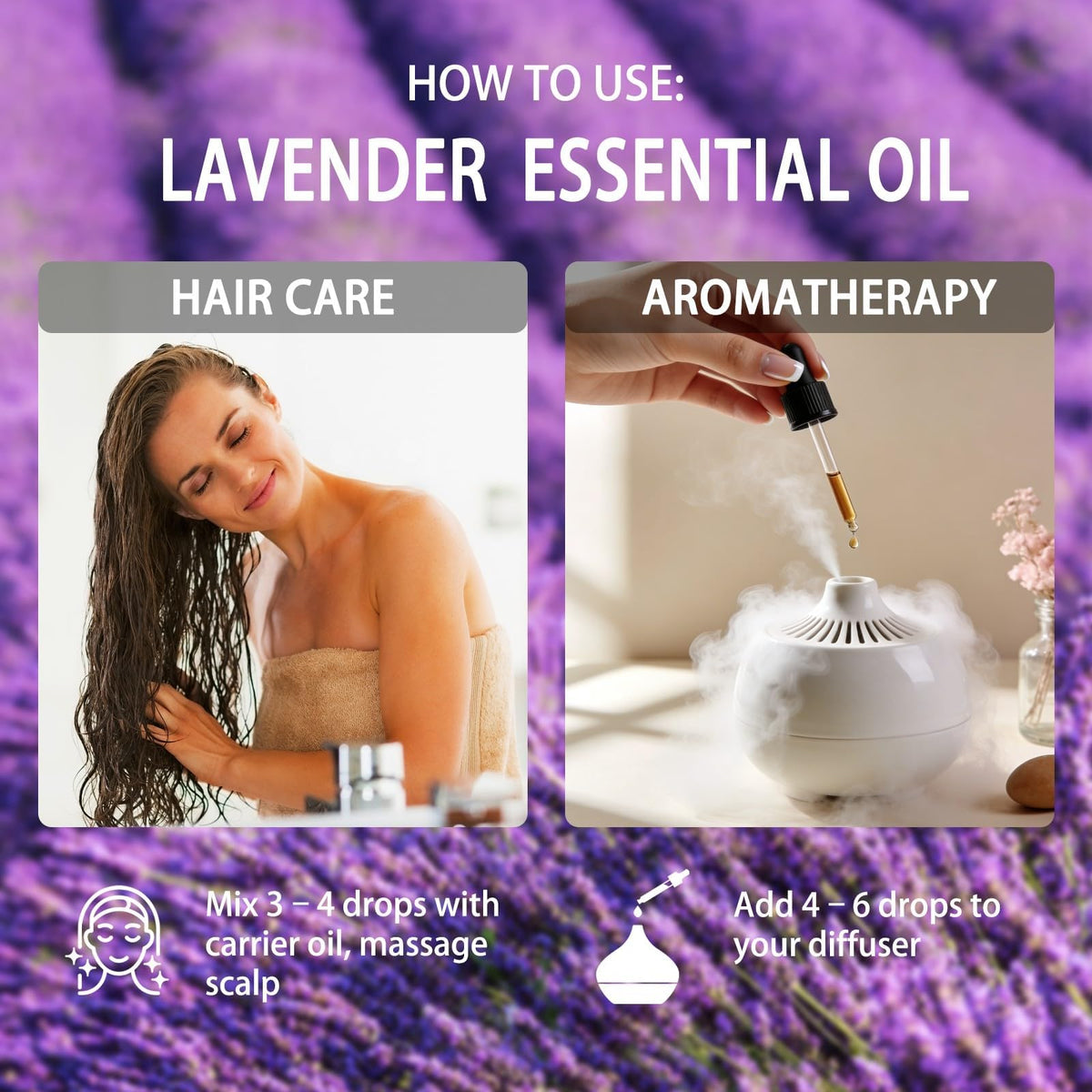 Lavender & Blueberry Essential Oil 4 Fl Oz O399